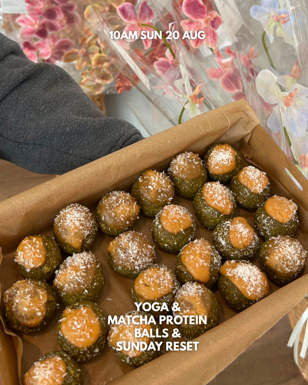 [30 Aug] Riverfront Yoga & Matcha Protein Balls