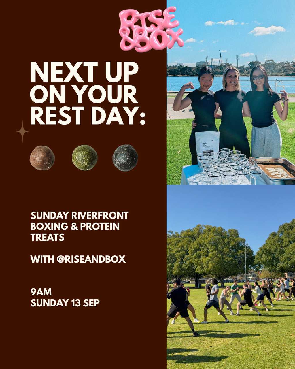 [13 Sep] Riverfront Boxing & Protein Snacks