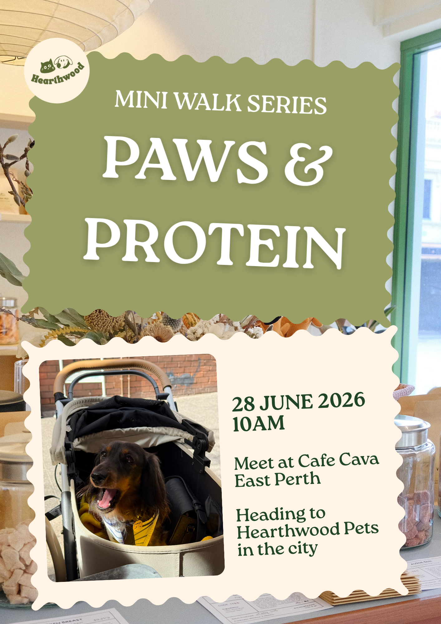 [28 June] Walk & Treat: Dog Walk • Puppuccino • Protein Snacks
