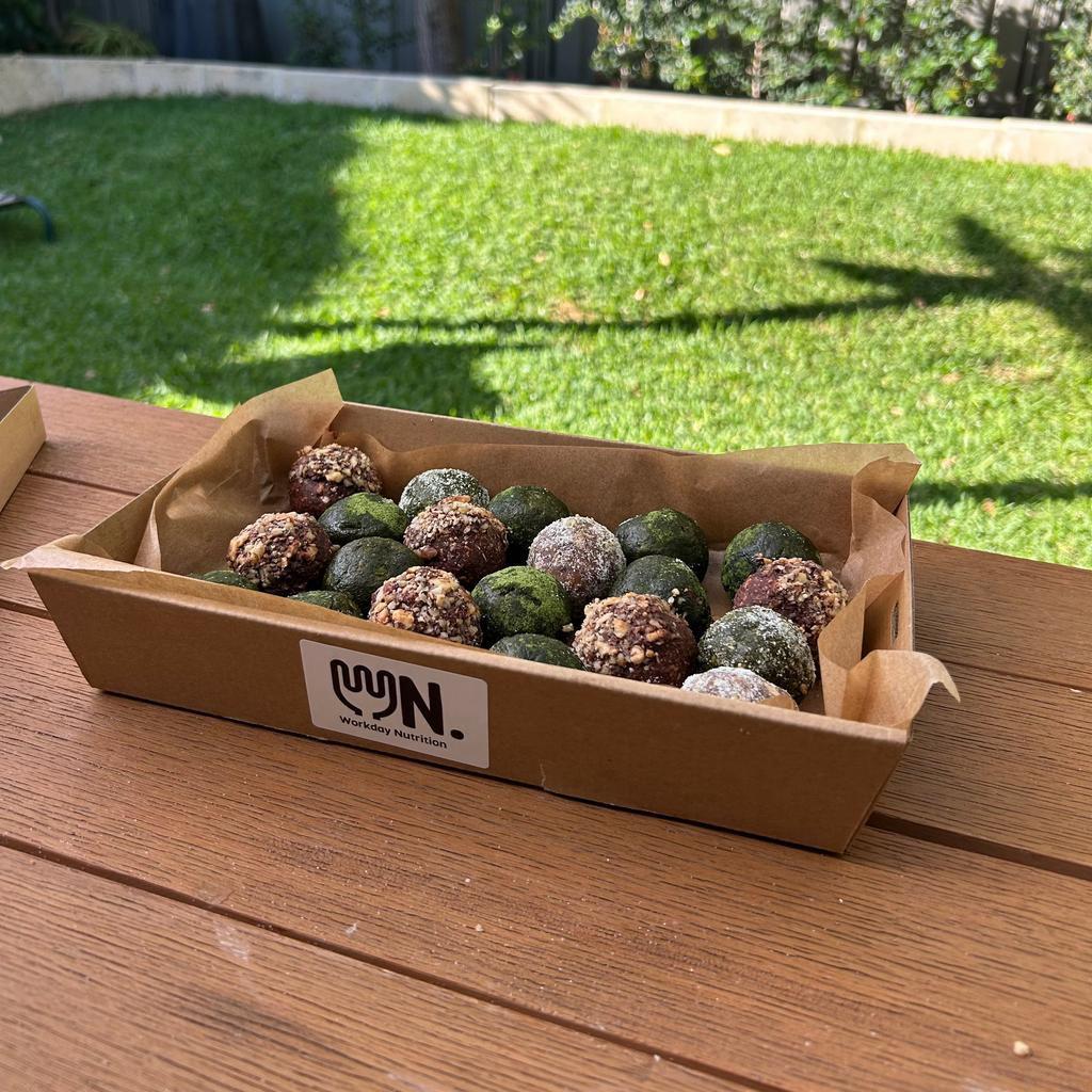 Protein Ball Platter 🥥🍓🍫
