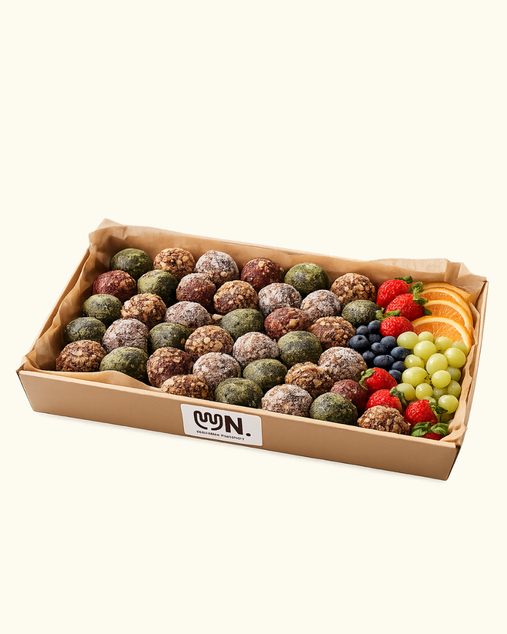 Protein Ball Platter 🥥🍓🍫